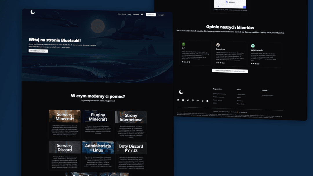 Landing page + Dashboard